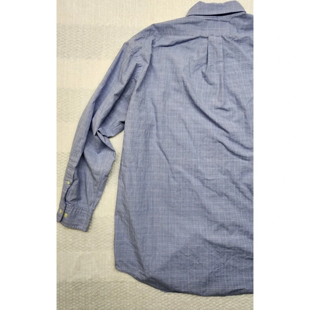 Polo Ralph Lauren Mens 16.5 (32/33) Blue Cotton LS Button Down Pony